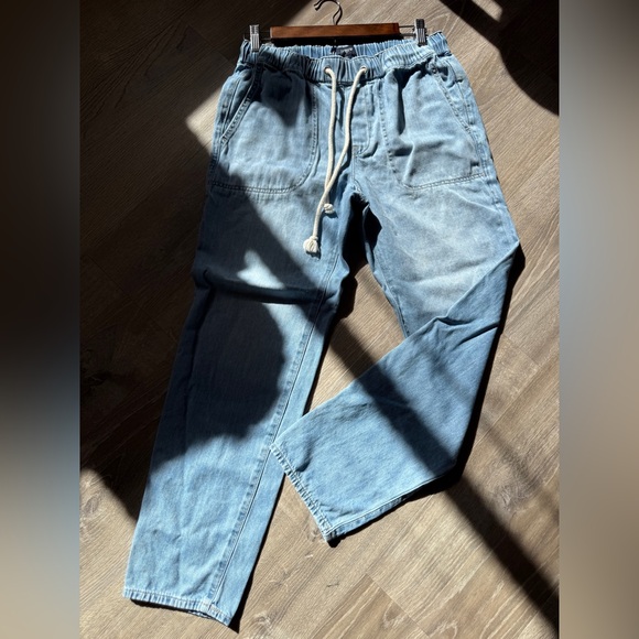 J. Crew Light Blue jogger Jeans with Drawstring-size 25 - Picture 4 of 12